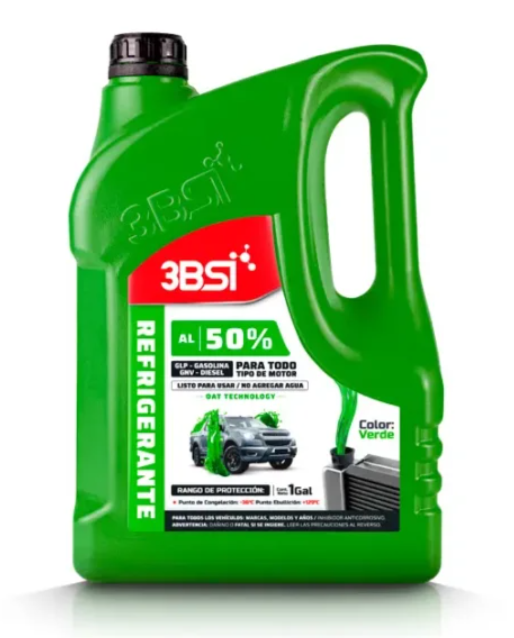 Envase de aceite 3BSI 3BSI REFRIGERANTE 3B 50% VERDE - GL 3.78LT grado N/A - Lubricentro Piloto